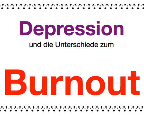 Unterschiede Depression Burnout